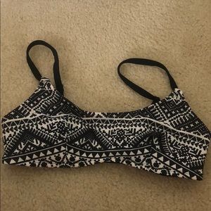 Geometric design swim top